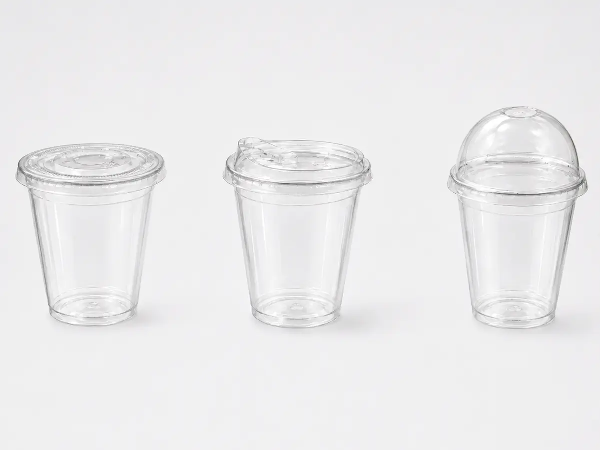 Cups with different types of lids for compatibility matching