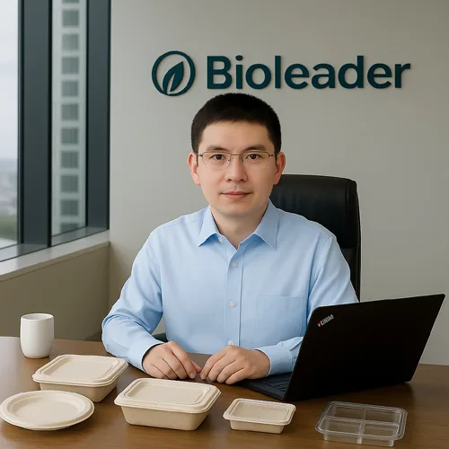 Junso Zhang, founder of Bioleader and sustainable packaging expert