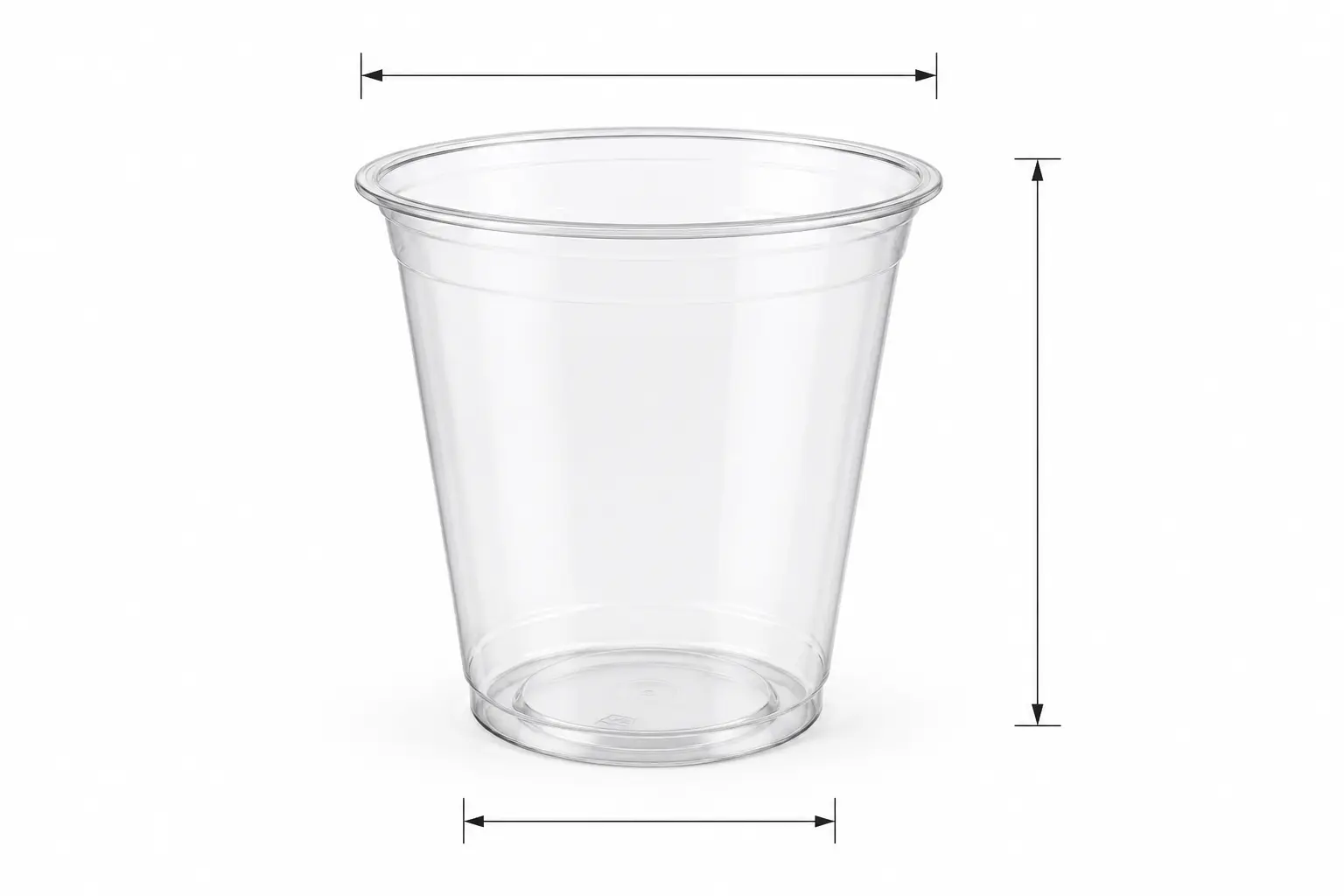 pet cup dimension diagram for How Cup Shape Changes Presentation and Operations