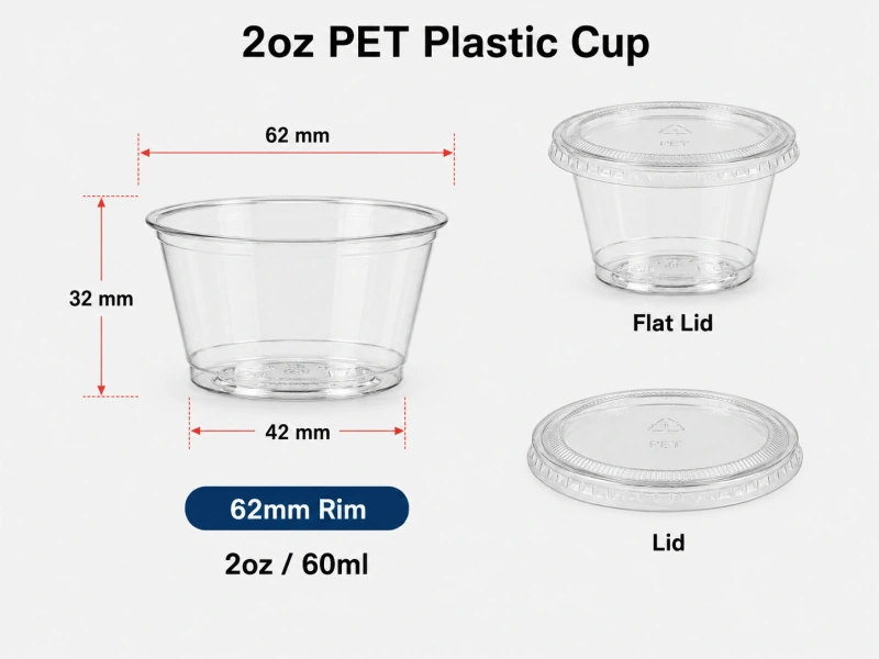 2oz PET Plastic Cups