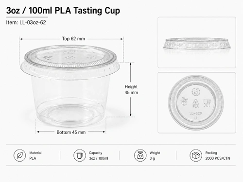 PLA Cup 3oz 90ml