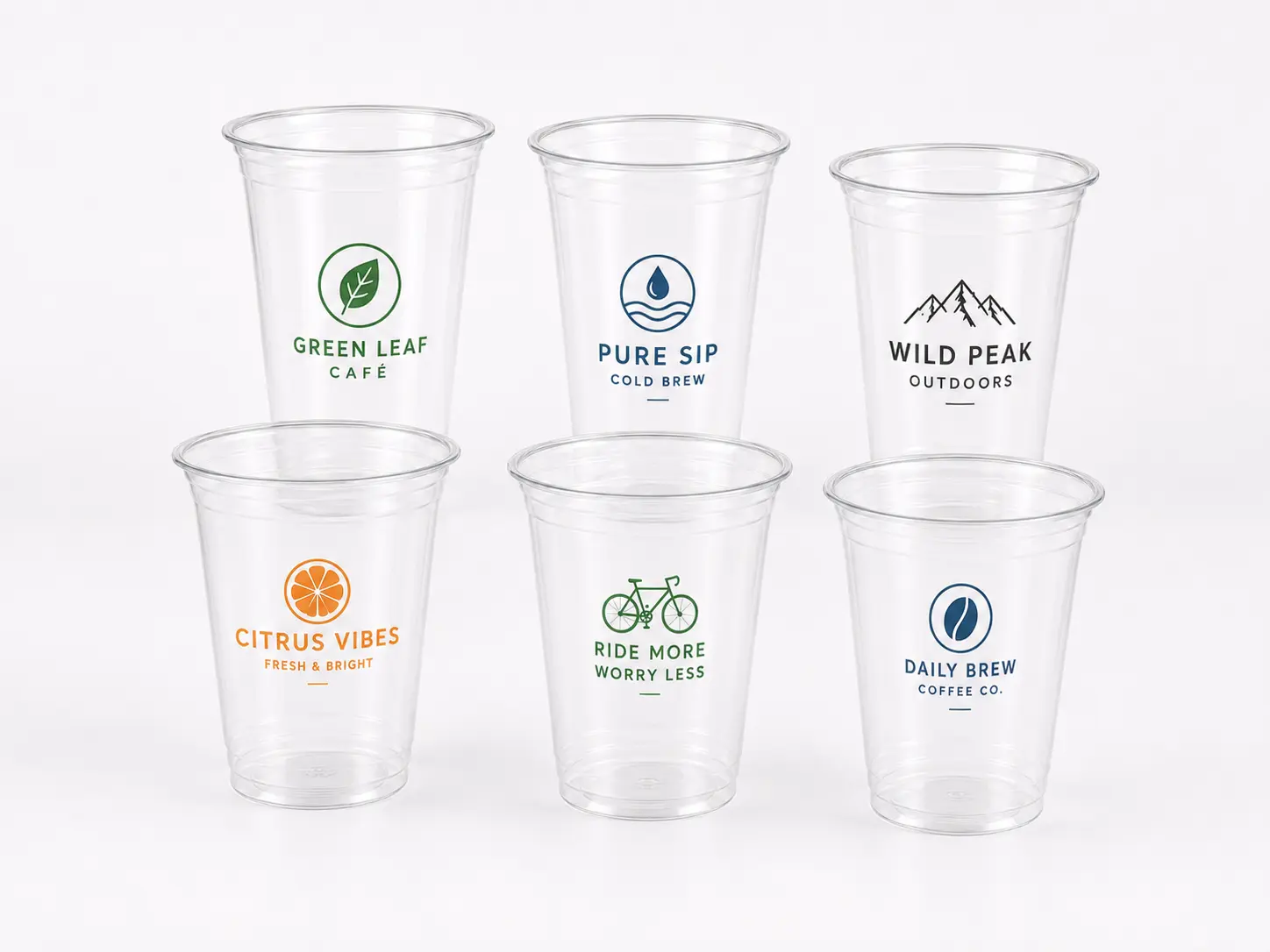 Gobelets transparents personnalisés 18oz PET destinés au conditionnement de grandes boissons fraîches