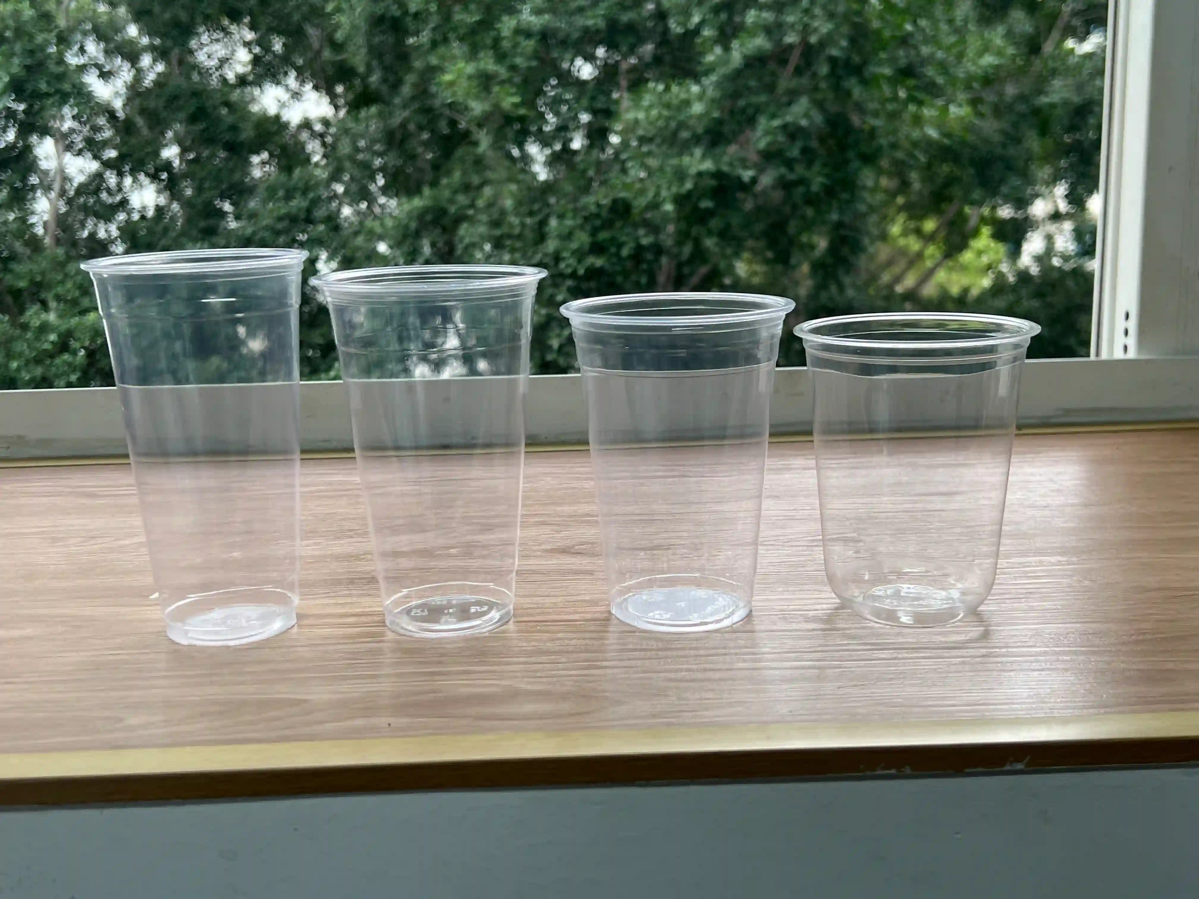 24oz Profili delle bicchieri grandi trasparenti PET e dettagli sui prodotti