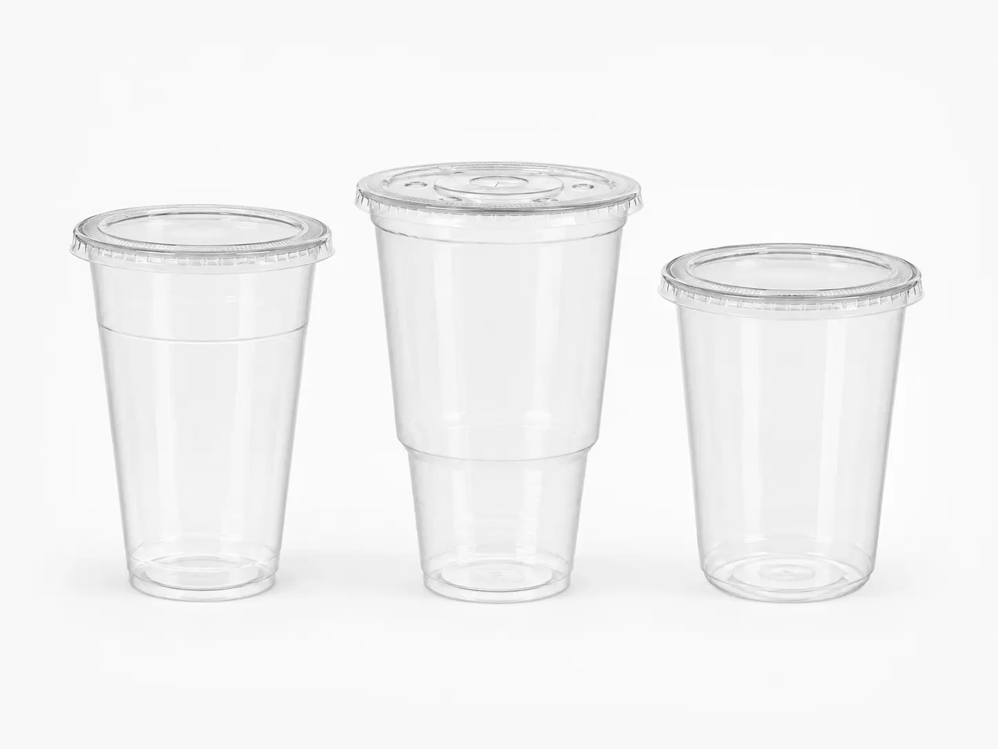 32oz PET Becher und Behälter mit passenden Deckeln
