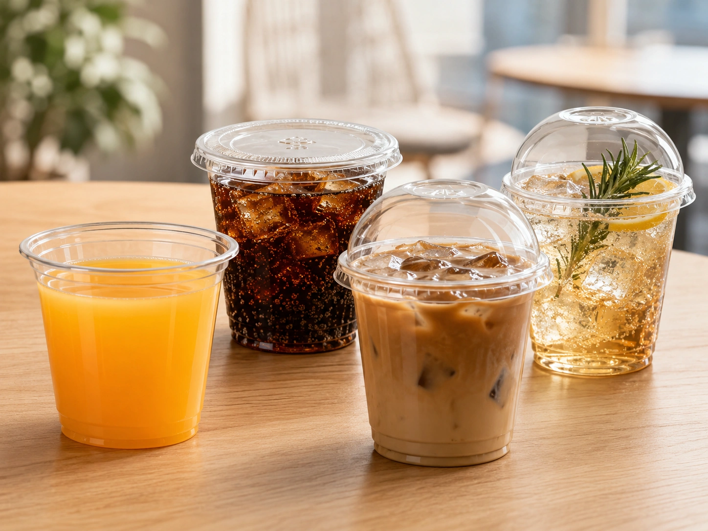 6oz clear PET Becher für Kaltgetränke, Proben, Desserts und Anwendungen im Gastronomiebereich