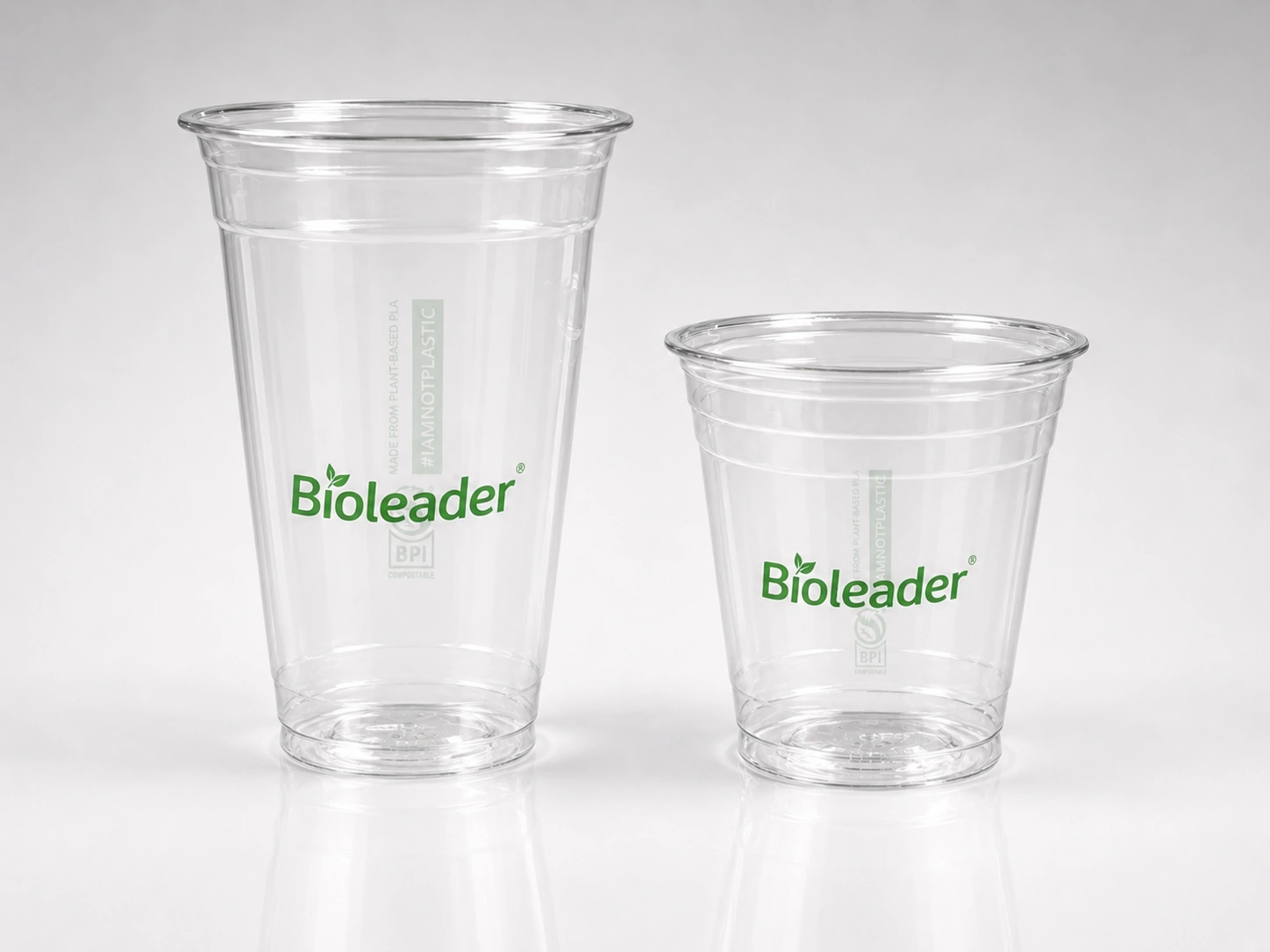18oz PLA Compostable Cups logo printing example