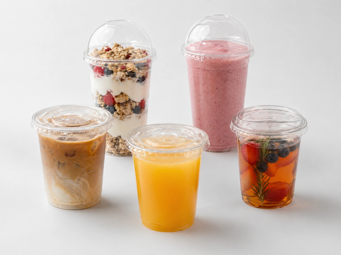 18oz PLA Compostable Cups Cold Drink Application
