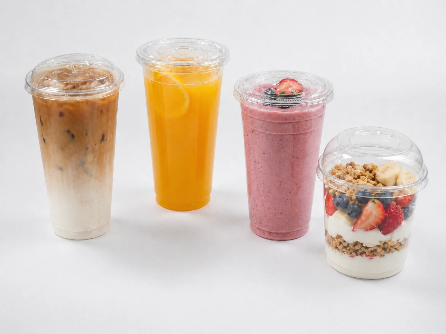 24oz PLA Compostable Cups Cold Drink Application