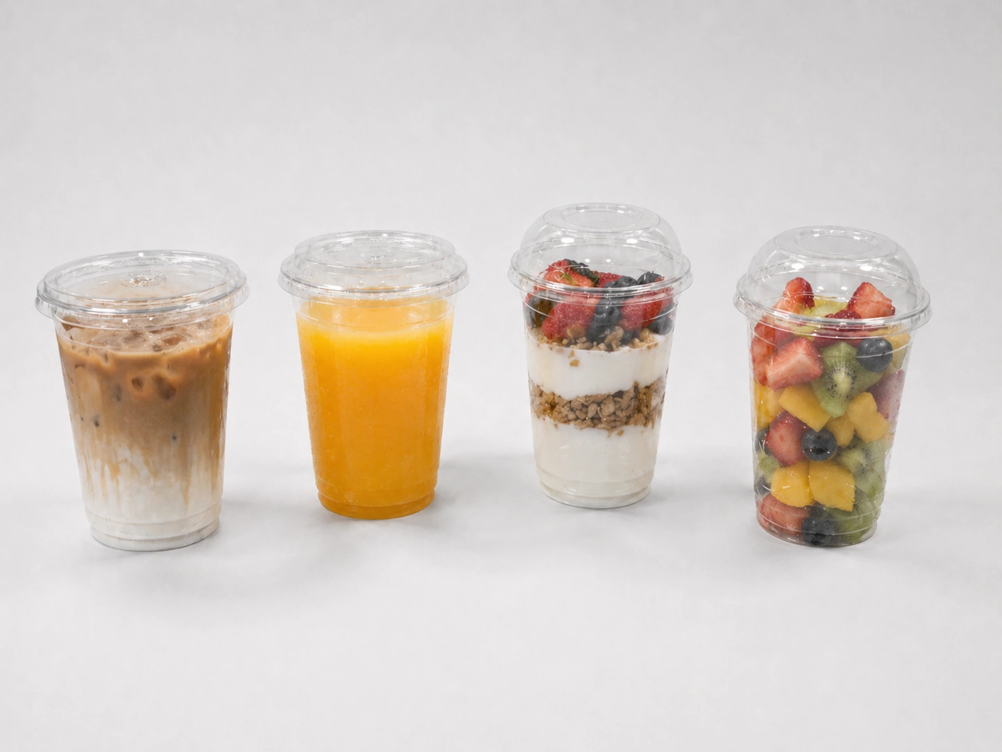 32oz PLA Compostable Cups Cold Food Application
