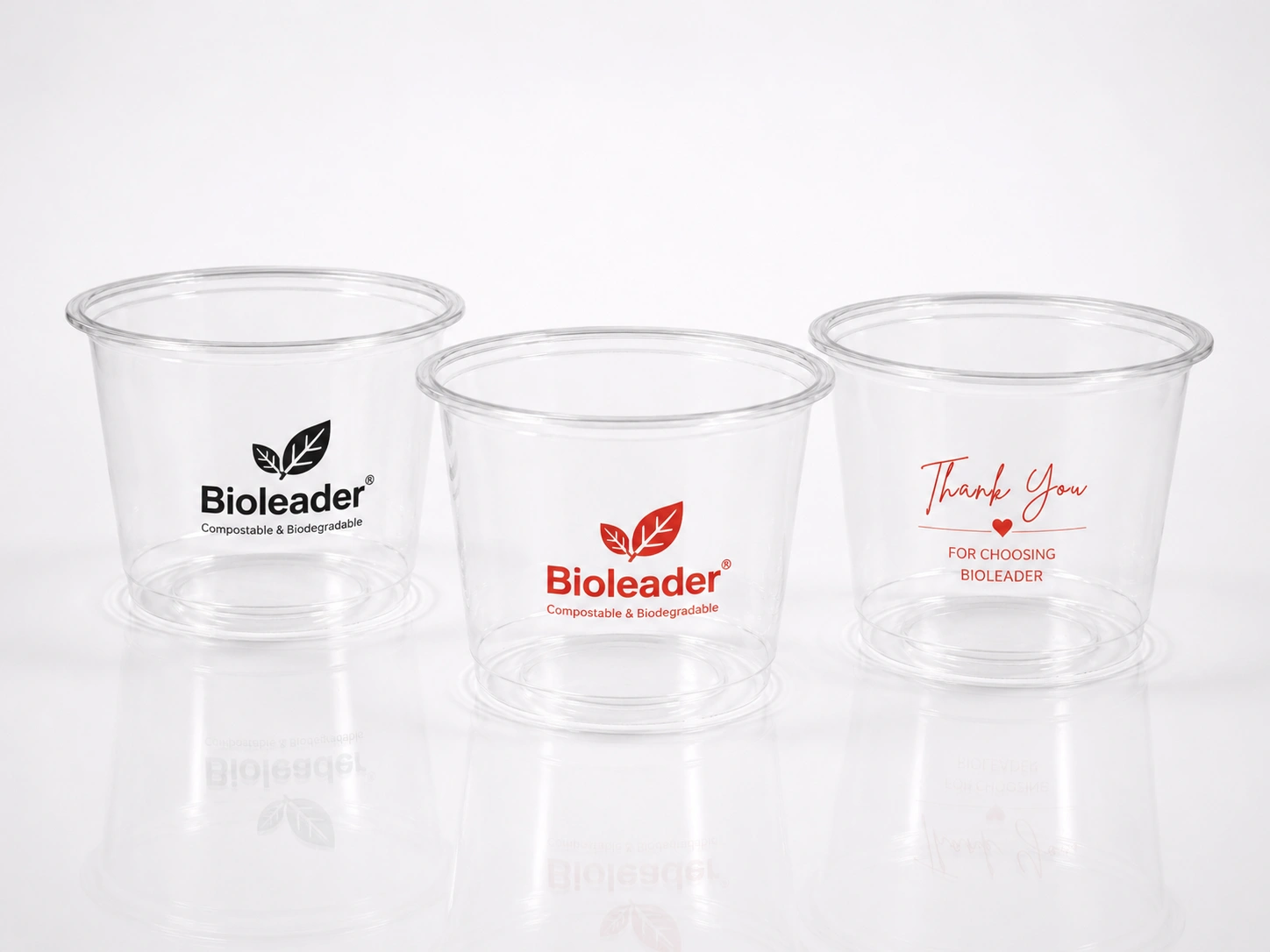 3oz PLA Biodegradable Cups custom logo printing example