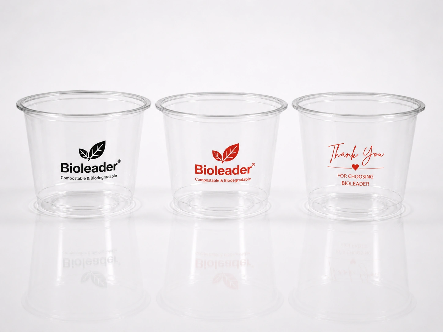 4oz PLA Compostable Cups custom logo printing example