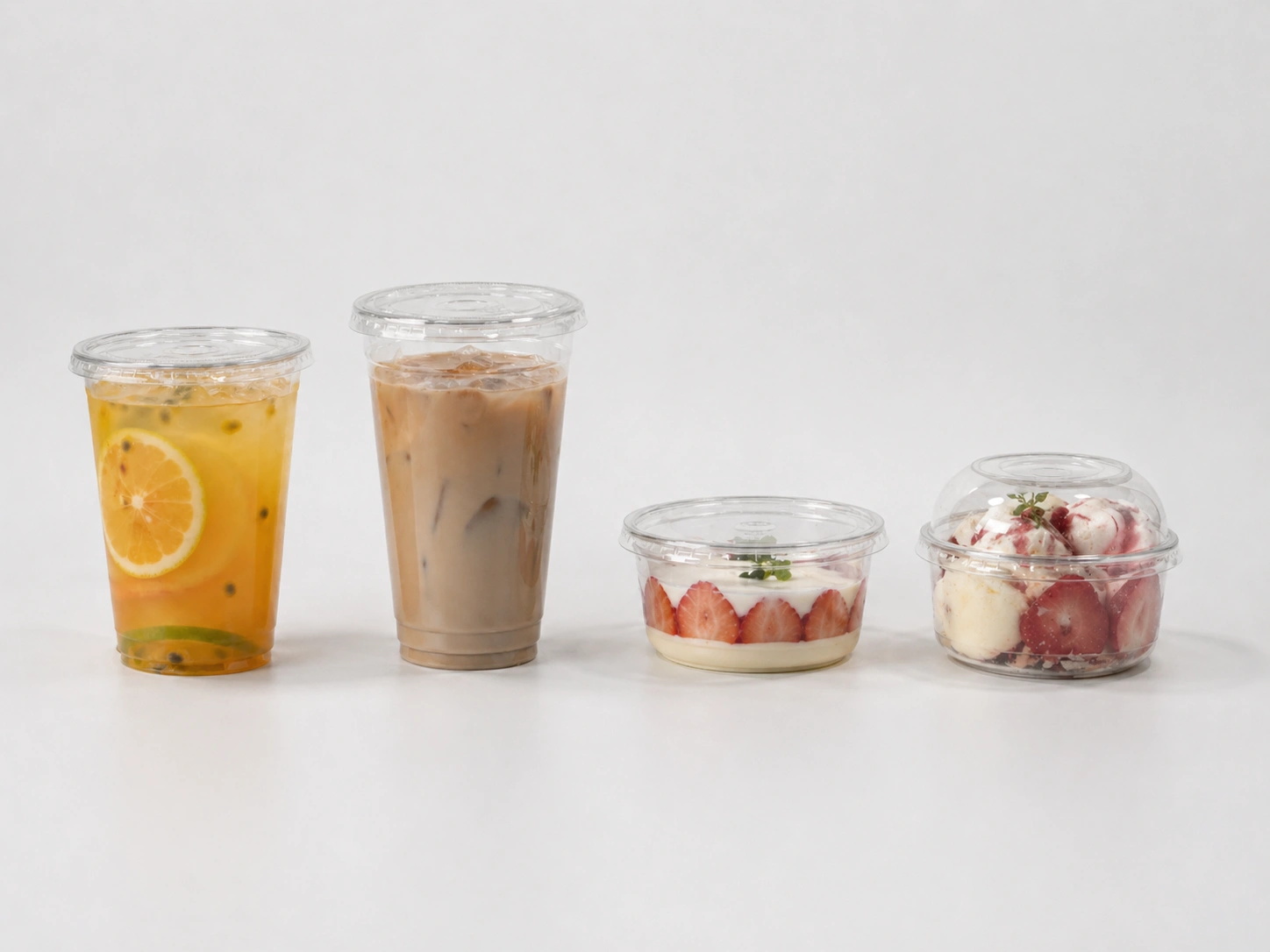 8oz PLA Compostable Cups Application Display